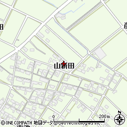 愛知県安城市城ケ入町（山新田）周辺の地図