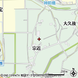 愛知県新城市杉山宗近周辺の地図