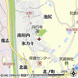 兵庫県川辺郡猪名川町北野池尻14周辺の地図