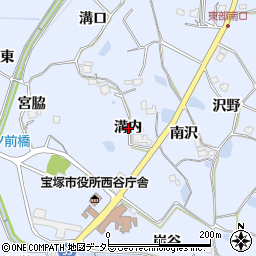 兵庫県宝塚市大原野溝内周辺の地図