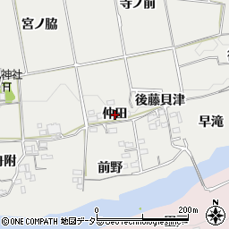 愛知県新城市川路（仲田）周辺の地図