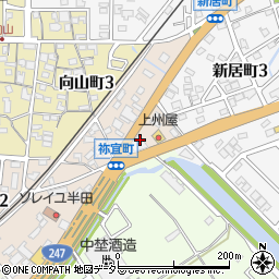 愛知県半田市祢宜町75周辺の地図