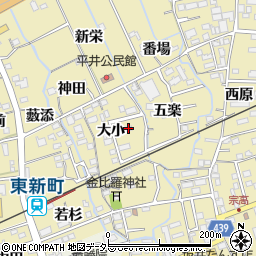 愛知県新城市平井大小22-1周辺の地図