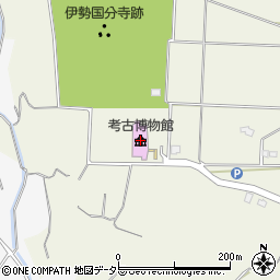 鈴鹿市考古博物館周辺の地図