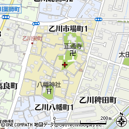 愛知県半田市乙川市場町2丁目26周辺の地図
