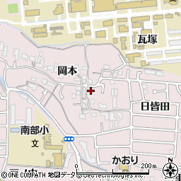 京都府宇治市五ケ庄岡本22周辺の地図