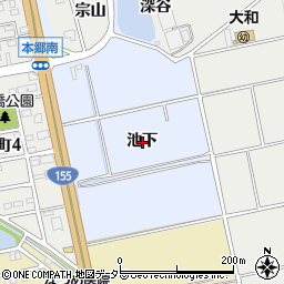愛知県常滑市榎戸池下周辺の地図
