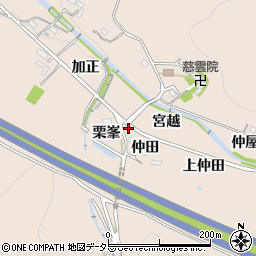 愛知県岡崎市鹿勝川町仲田20周辺の地図