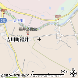 兵庫県三木市吉川町福井周辺の地図