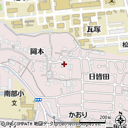 京都府宇治市五ケ庄岡本6周辺の地図