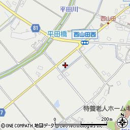 兵庫県姫路市山田町西山田344周辺の地図