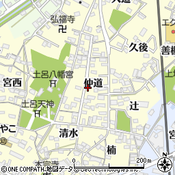 愛知県岡崎市福岡町仲道27周辺の地図