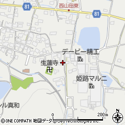 兵庫県姫路市山田町西山田483周辺の地図