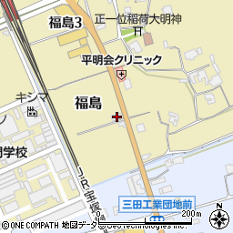 兵庫県三田市福島536周辺の地図