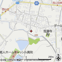 兵庫県姫路市山田町西山田450周辺の地図