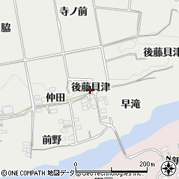 愛知県新城市川路後藤貝津周辺の地図