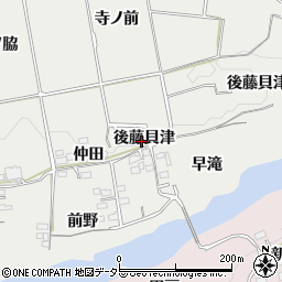 愛知県新城市川路（後藤貝津）周辺の地図