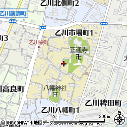 愛知県半田市乙川市場町2丁目52周辺の地図