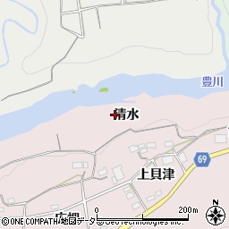 愛知県新城市日吉清水周辺の地図