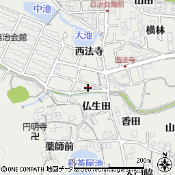 仏生田第２受水場周辺の地図