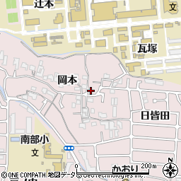 京都府宇治市五ケ庄岡本23周辺の地図