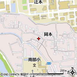 京都府宇治市五ケ庄岡本43周辺の地図