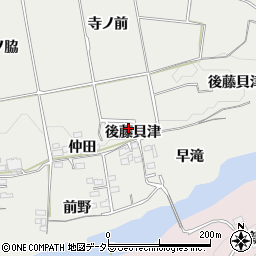 愛知県新城市川路後藤貝津1-4周辺の地図