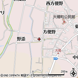 愛知県岡崎市大幡町野添周辺の地図