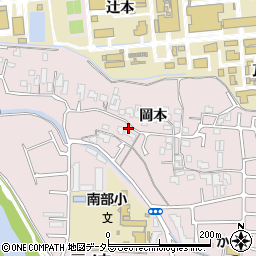 京都府宇治市五ケ庄岡本42周辺の地図