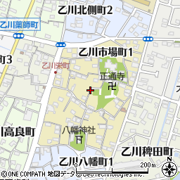 愛知県半田市乙川市場町2丁目周辺の地図