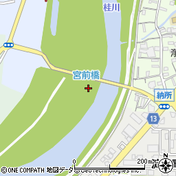宮前橋周辺の地図
