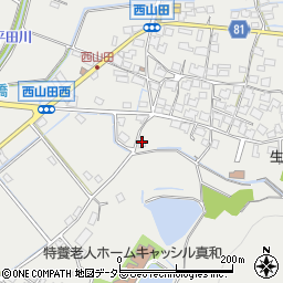 兵庫県姫路市山田町西山田431周辺の地図