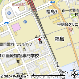 株式会社キシマ　三田工場周辺の地図