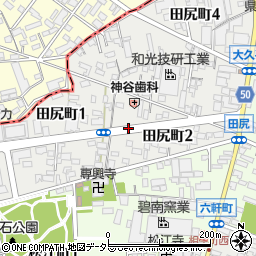 田尻町周辺の地図