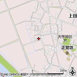 兵庫県加東市上田周辺の地図
