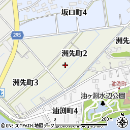 愛知県碧南市洲先町周辺の地図