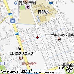 静岡県藤枝市岡部町内谷955-2周辺の地図