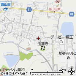 兵庫県姫路市山田町西山田543周辺の地図