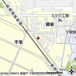 愛知県岡崎市合歓木町平池17周辺の地図