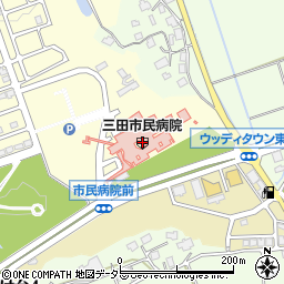 ニューヤマザキデイリーストア三田市民病院店周辺の地図