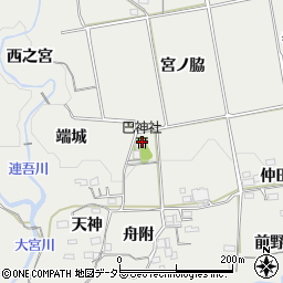 巴神社周辺の地図