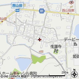 兵庫県姫路市山田町西山田548周辺の地図