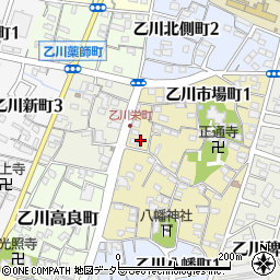 愛知県半田市乙川市場町2丁目43周辺の地図
