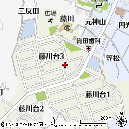 愛知県岡崎市藤川台周辺の地図