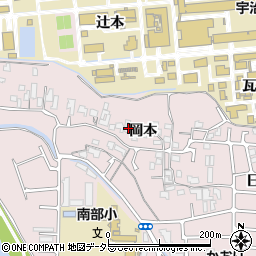 京都府宇治市五ケ庄岡本39-1周辺の地図