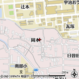 京都府宇治市五ケ庄岡本32周辺の地図