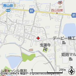 兵庫県姫路市山田町西山田545周辺の地図