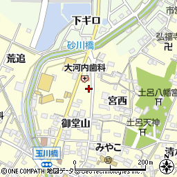 愛知県岡崎市福岡町岩ケ崎周辺の地図