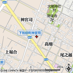 愛知県岡崎市下和田町神宮司19-1周辺の地図