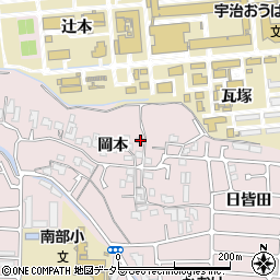 京都府宇治市五ケ庄岡本31周辺の地図